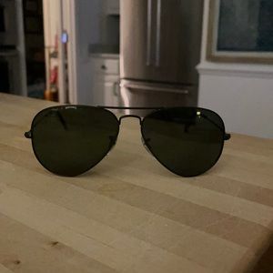 RayBan Black Aviator Sunglasses